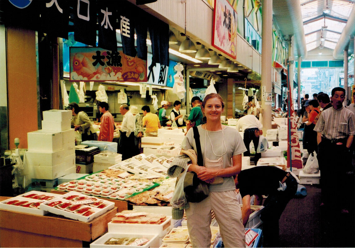 Omicho Market in Kanazawa Japan