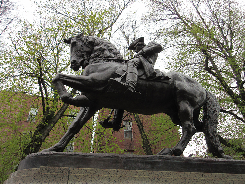 Paul Revere Statue in Boston