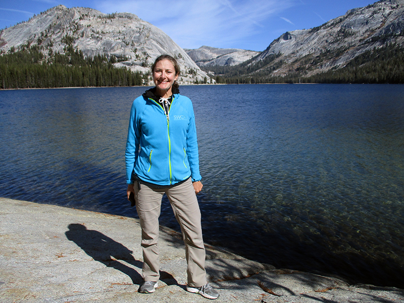 Christi at Yosemite's Tenaya Lake