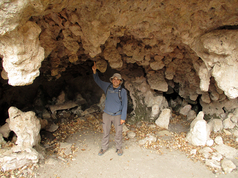 Hector at The Grotto in Guadalupe Mountains National Park