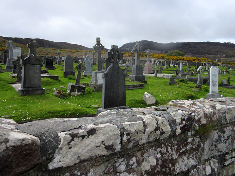 Kildownet New Cemetery on Ireland's Achill Island